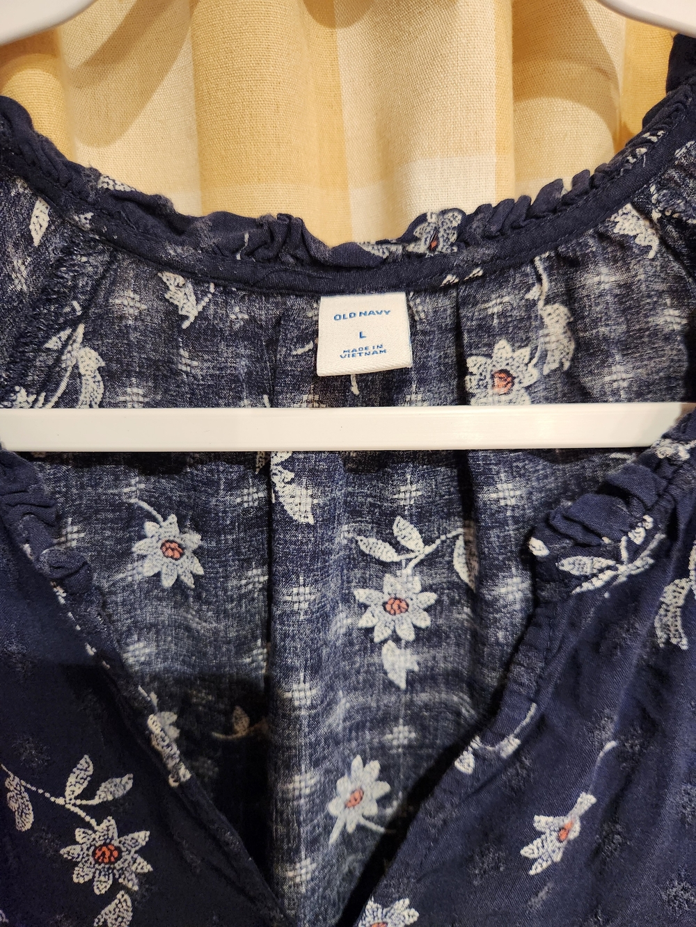 Navy Floral Sundress size L